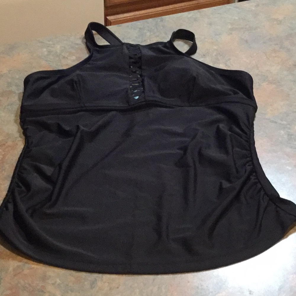 Costal blue tankini swim top